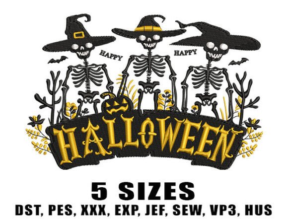 Boy Skeleton Embroidery Designs