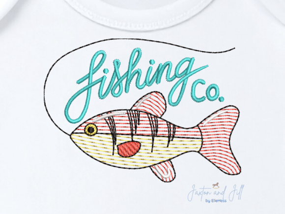 Fish Machine Embroidery Design