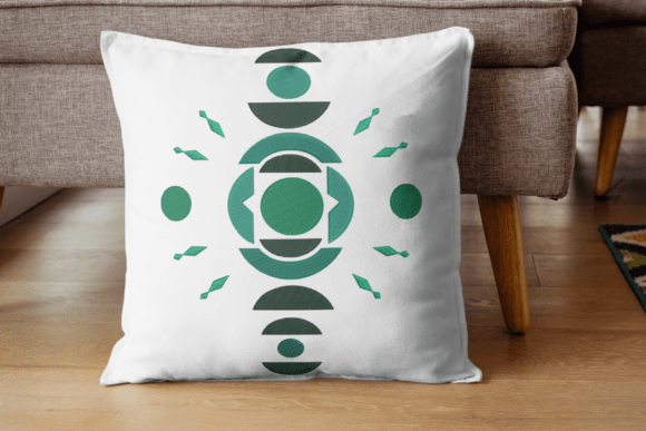 Geometric Abstract Embroidery Art