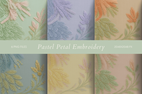 Pastel Petal Embroidery