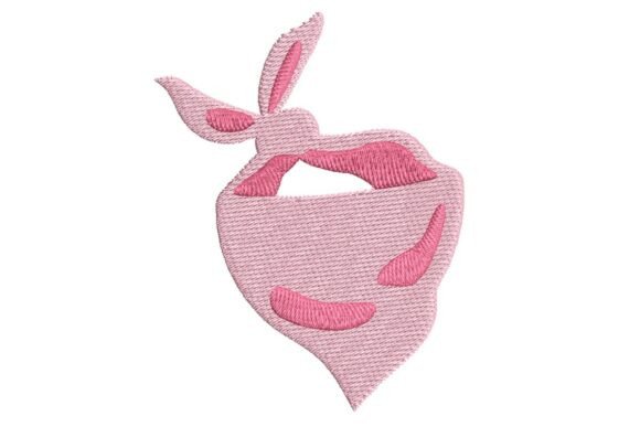 Pink Cowgirl Bandana Embroidery Design