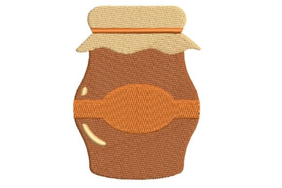 Rustic Jam Jar Embroidery Design